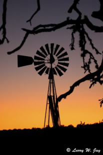 Windmill at sunset at BCNA